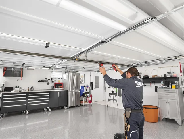 Overhead garage door repair service by Lakewood Garage Door Repair in Lakewood